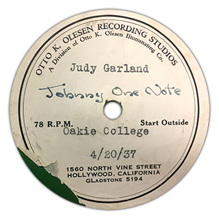 "Johnny One Note" - Judy Garland