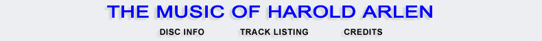 The Music of Harold Arlen
