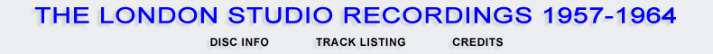 The London Studio Recordings 1957-1964
