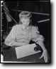 JUDY RELAXES ON THE SET