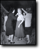 JUDY GETS SOME TOUCH-UPS ON THE SET